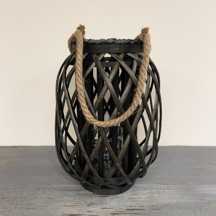 Dark Woven Lantern, 50cm