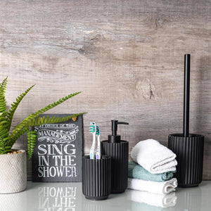 Liquid Soap Dispenser - Concrete - Black