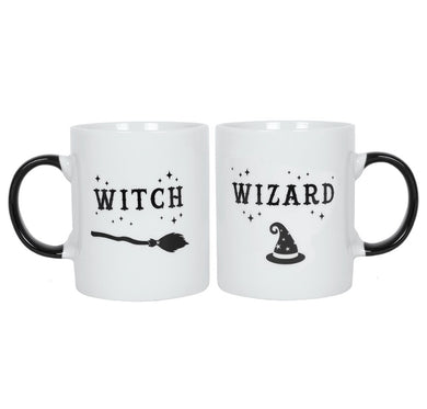 WITCH AND WIZARD MUG SET