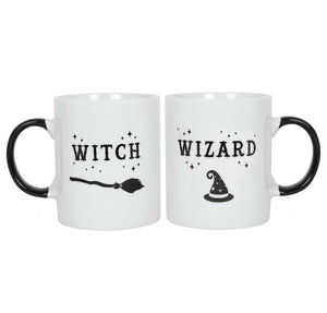 WITCH AND WIZARD MUG SET