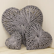 Load image into Gallery viewer, Grey Rattan Heart, 40cm