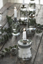 Load image into Gallery viewer, Metal flat lid candle holder jar