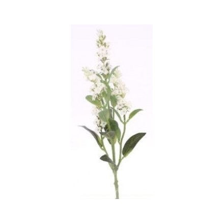 Artificial Lavender Spray - Cream
