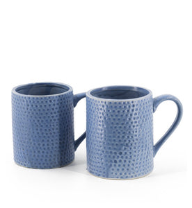 Blue rustic mug