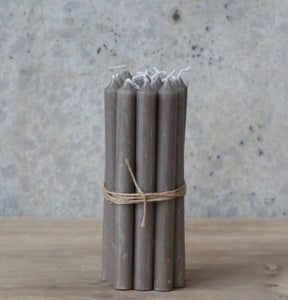 Taper candle 2.5 h- single linen