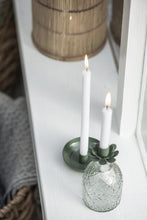 Load image into Gallery viewer, Candle flower holder -green