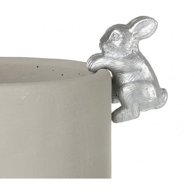 Silver Small Rabbit Pot Hanger, 6cm