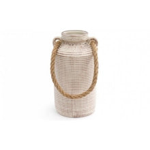 Load image into Gallery viewer, Stone Vase with Rope Handle