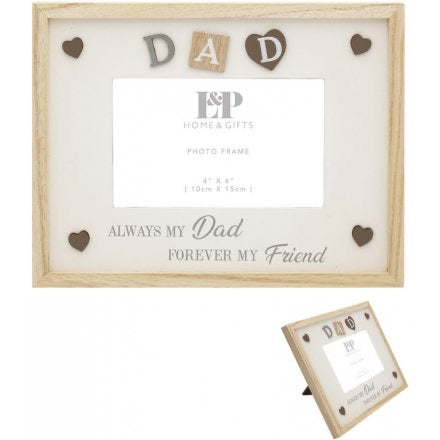 Natural Wooden Frame - Dad