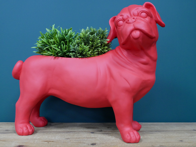 Red Dog Planter