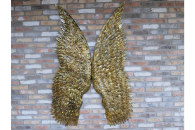 Giant Gold Angel Wings