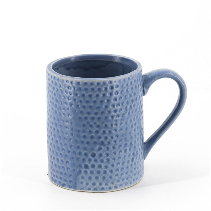 Blue rustic mug