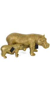 Large gold Hippo