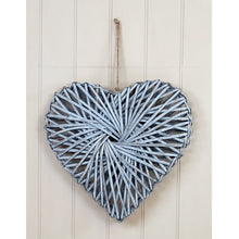 Load image into Gallery viewer, Grey Rattan Heart, 40cm