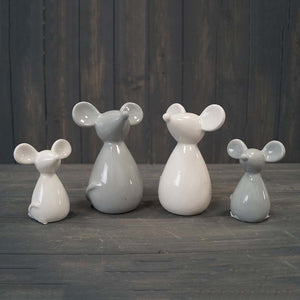 Grey Ceramic Mouse