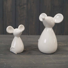 Load image into Gallery viewer, White Ceramic Mouse