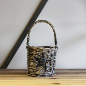 Star Window Wicker Lantern, 19.5cm