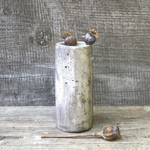Med hand painted vase