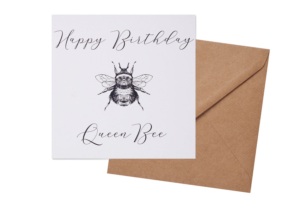 QUEEN BEE BIRTHDAY CARD