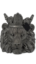 Load image into Gallery viewer, Large Antique black Lion planter