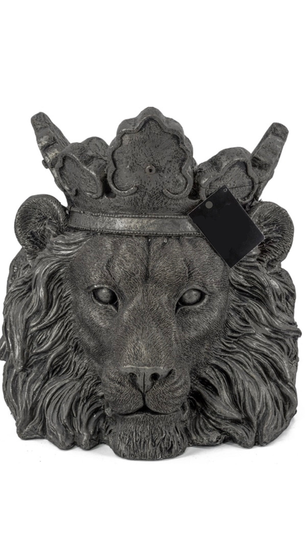 Large Antique black Lion planter