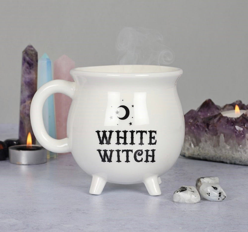 WHITE WITCH CAULDRON MUG