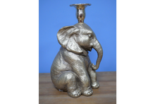 Load image into Gallery viewer, Elephant Candle Holder (sitting)
