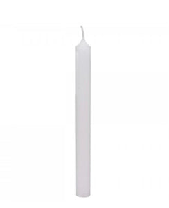 Taper candle 2.5 h- single white