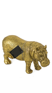 Large gold Hippo