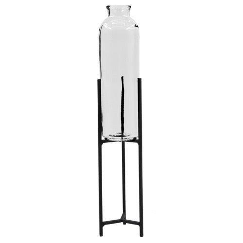 Narrow Vase on stand 38cm