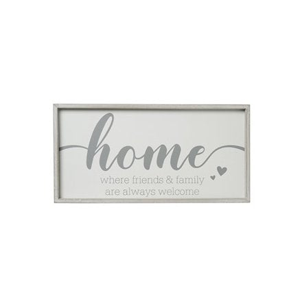 40cm Framed Home Sign