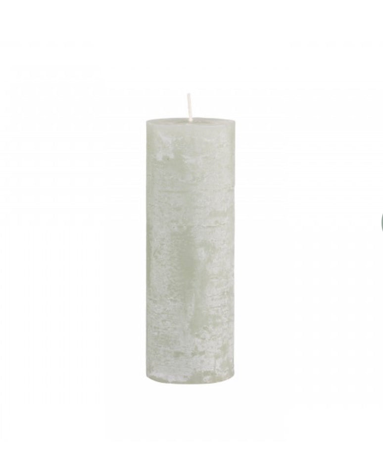 Macon Pillar candle rustic 80 h- 20cm Verte