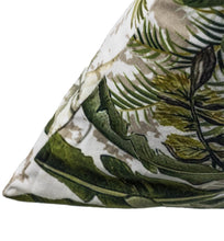 Load image into Gallery viewer, Velvet green botanical cushion 40x60cm