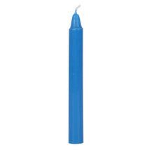 Load image into Gallery viewer, PACK OF 12 BLUE &#39;WISDOM&#39; SPELL CANDLES-Small