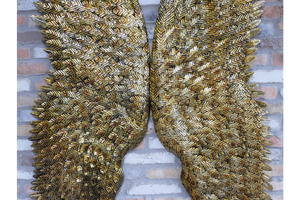 Giant Gold Angel Wings