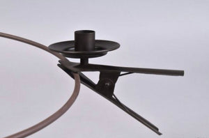 Clip on candle stick holder, Black