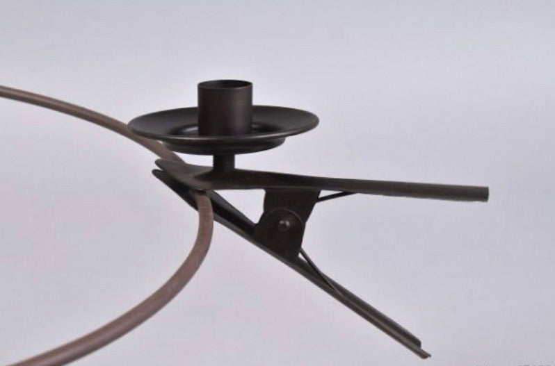 Clip on candle stick holder, Black