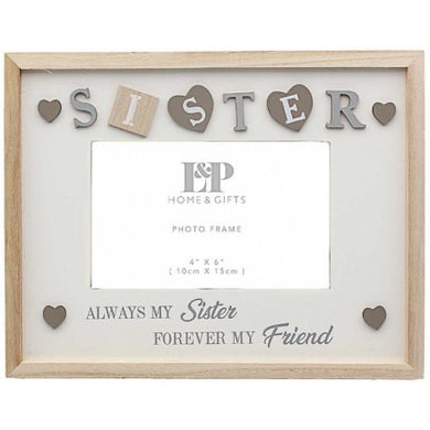 Natural Wooden Frame - Sister