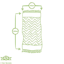 Load image into Gallery viewer, Turkish Cotton Towel - Zig Zag - Grey