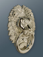 Load image into Gallery viewer, Brass Lion Door Knocker - Nickel Finish