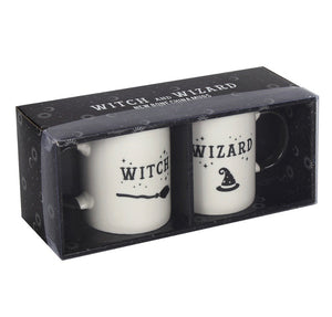 WITCH AND WIZARD MUG SET