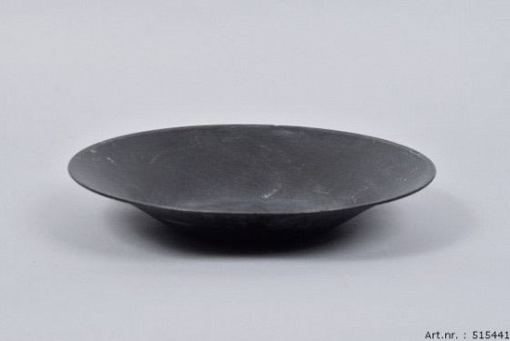 ZINC BOWL BLACK TAPERED 29X5CM